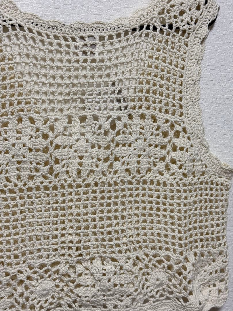 TSUHARU by SM2 手編みクロシェニットベスト