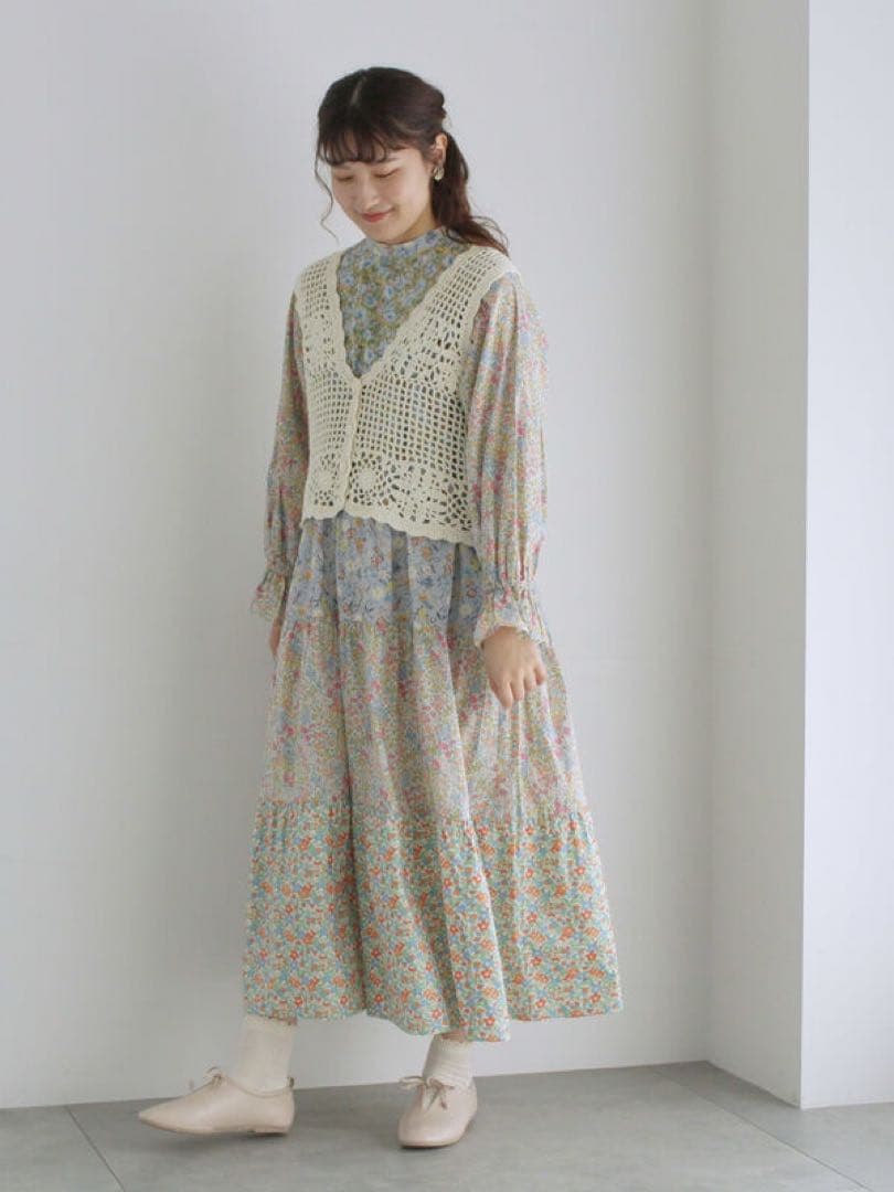 TSUHARU by SM2 手編みクロシェニットベスト