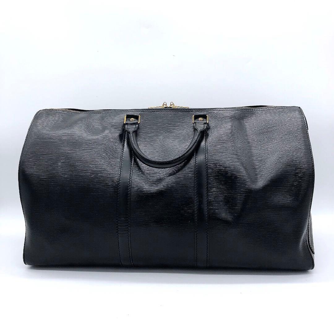 【LOUIS VUITTON】ボストンバッグ　キーポル50 エピ　ブラック