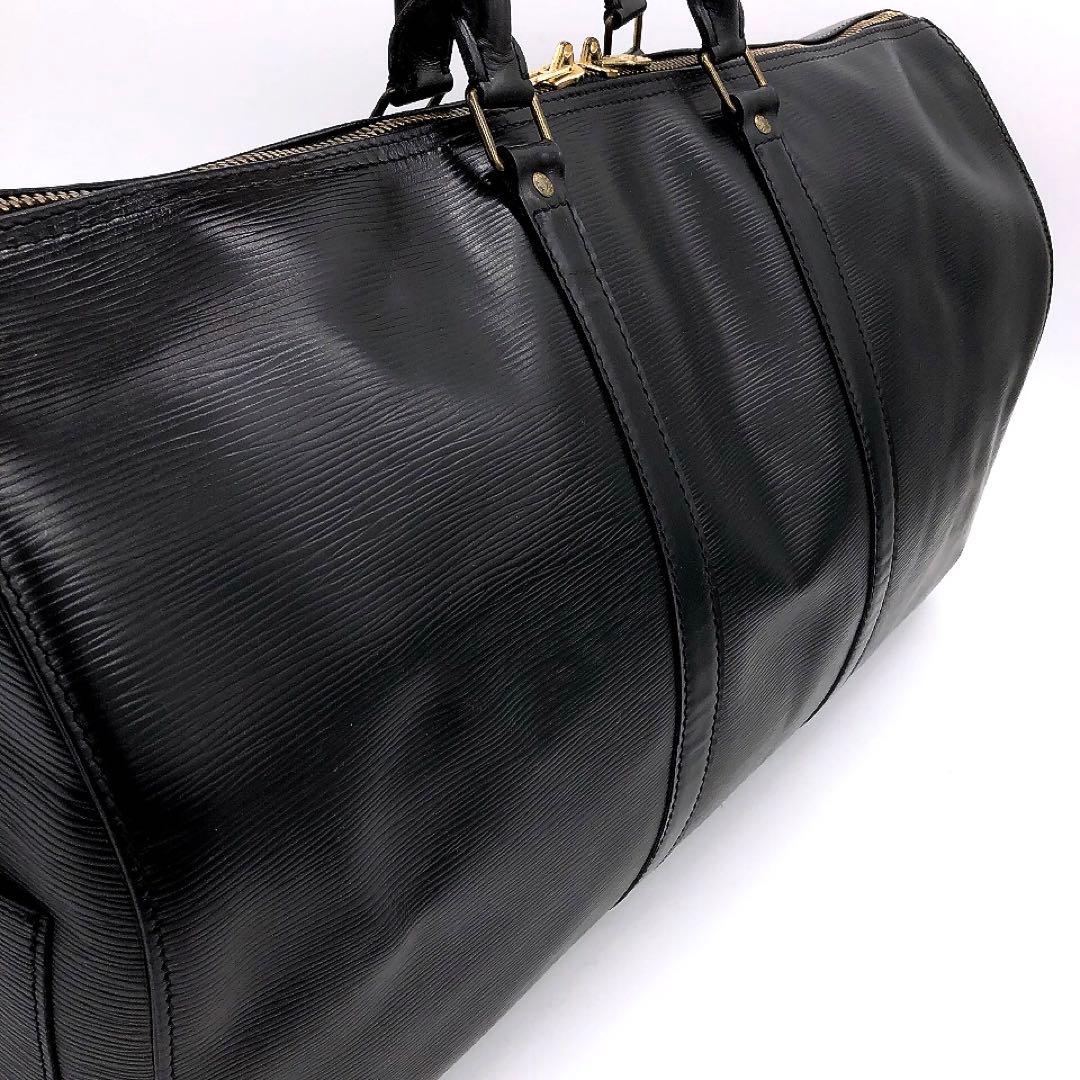 【LOUIS VUITTON】ボストンバッグ　キーポル50 エピ　ブラック
