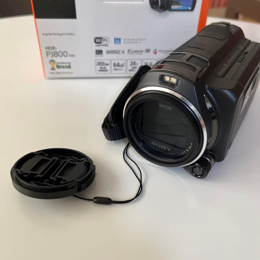 SONY HDR-PJ800 ビデオカメラ本体 美品　レンズカバー付き