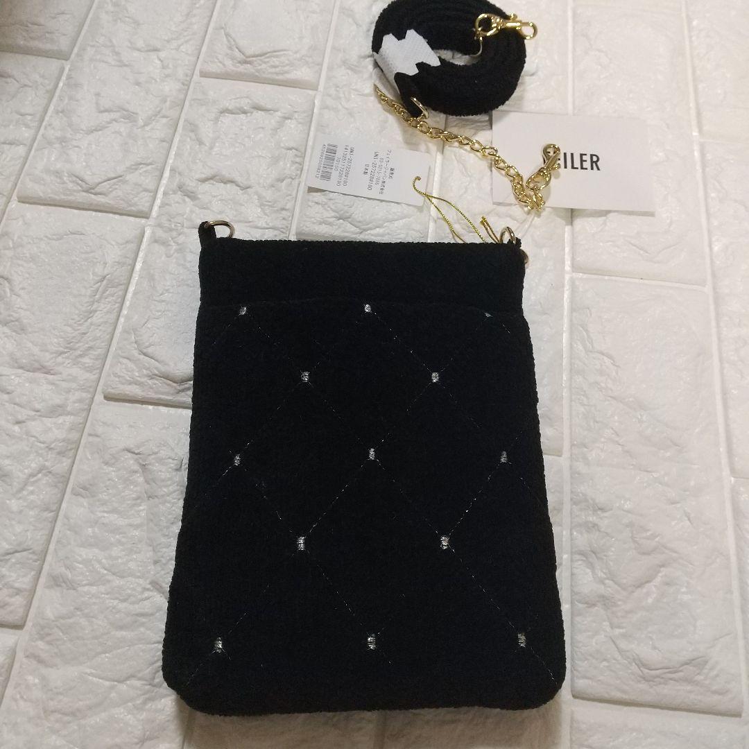 (新品未使用)フェイラー　ユニ　チェーンポシェット　ブラック