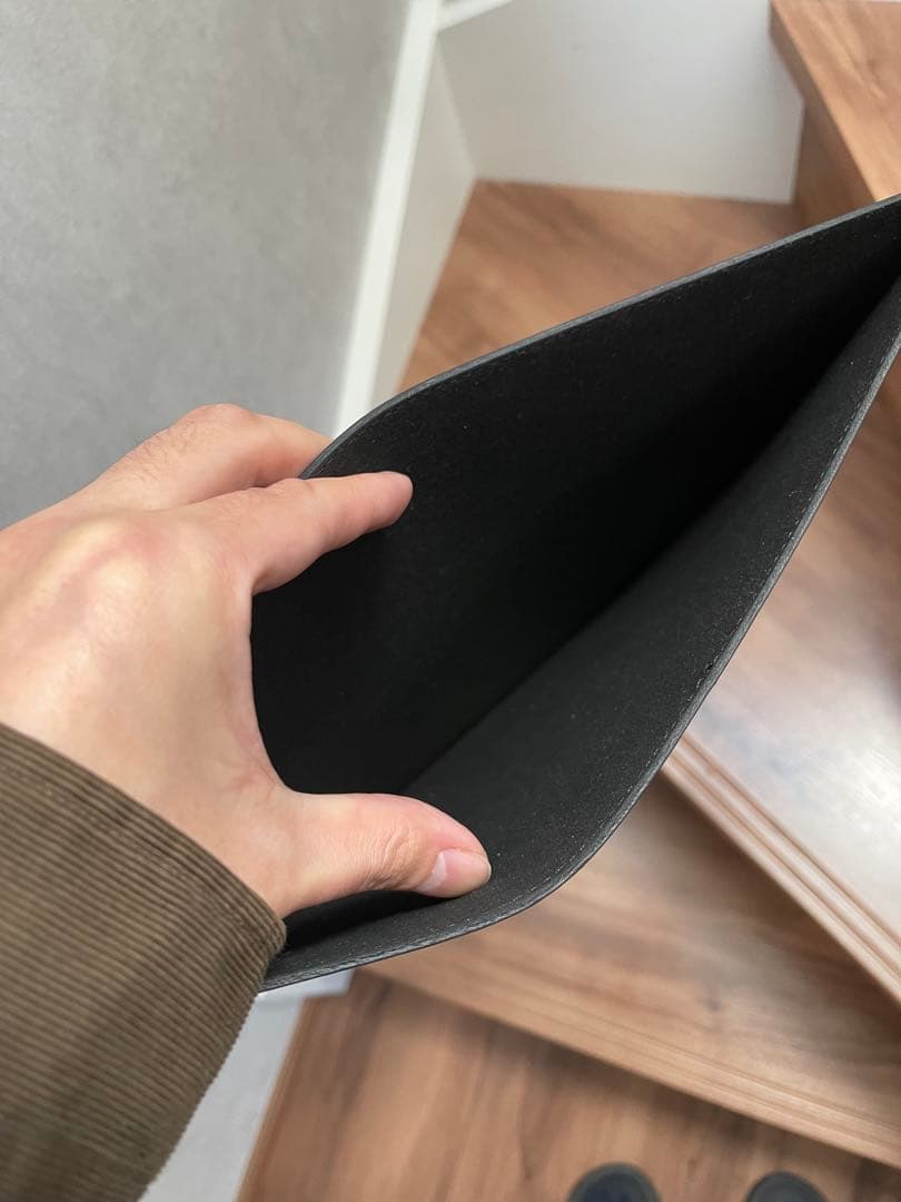 Drip ドリップ 14インチ MacBook レザー スリーブケース ブラック