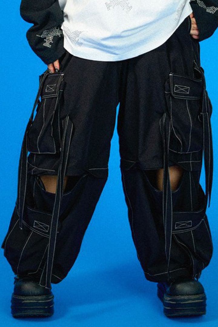 GALFY ガルフィー カラフルテクノパンツ カーゴ OY レフレム 中型犬 L