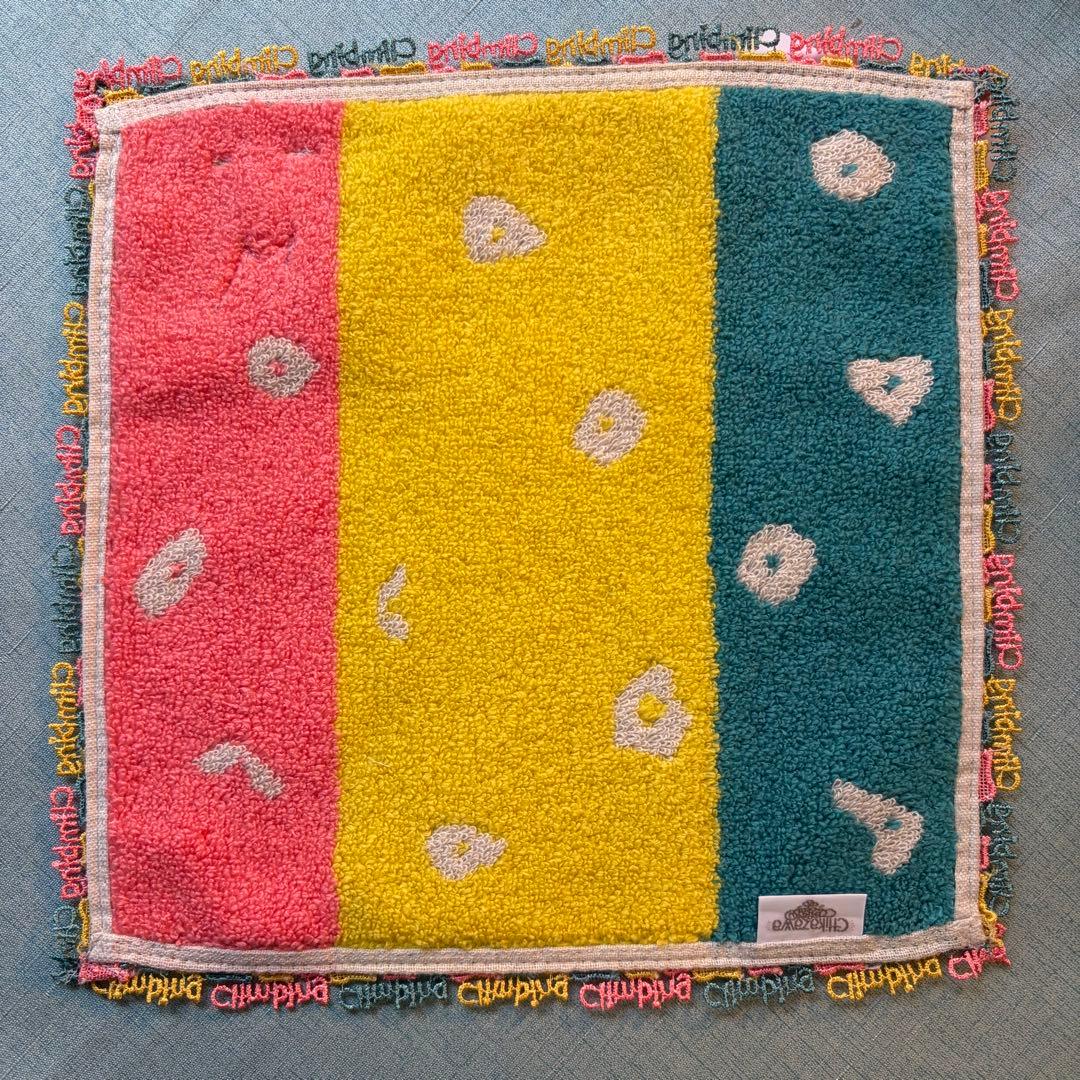 ５枚【新品未使用】近沢レース　シーズンタオルハンカチ　ボルダリング　ピンクMIX