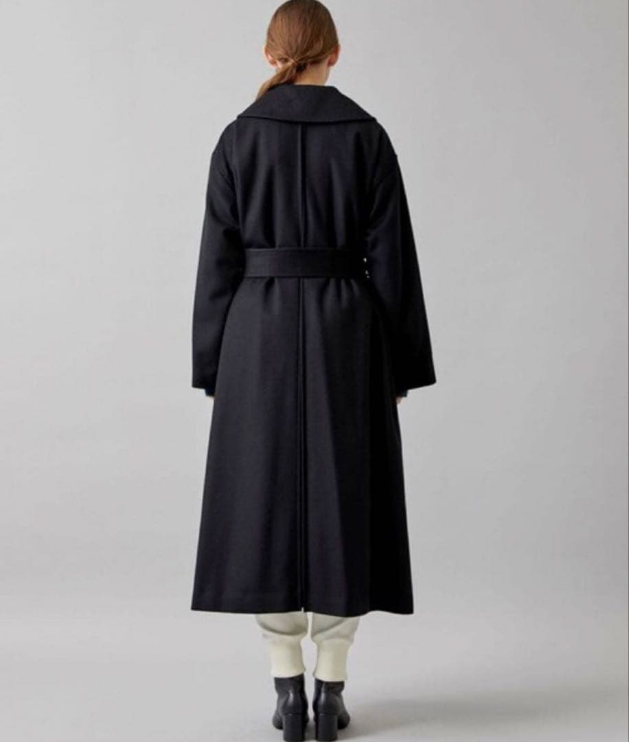 Dessin de mode STUDIOUS インパーテッドウールコート 黒