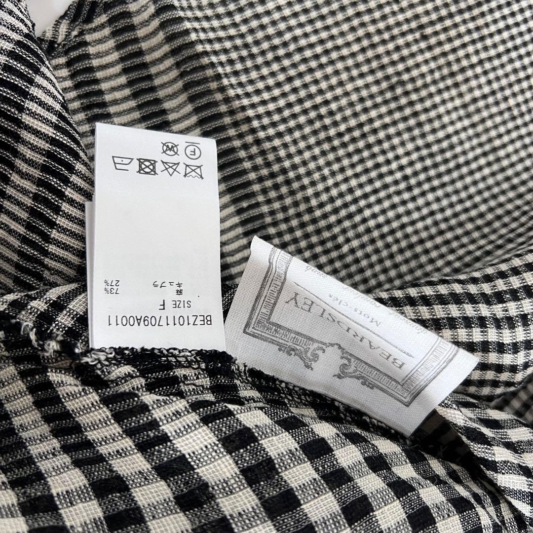 BEARDSLEY ビアズリー ランダム チェック リネン ワンピース