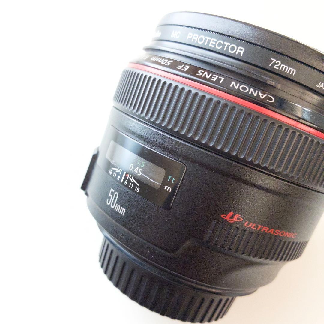 1/5まで Canon EF 50mm f1.2 L USM プロテクター付き