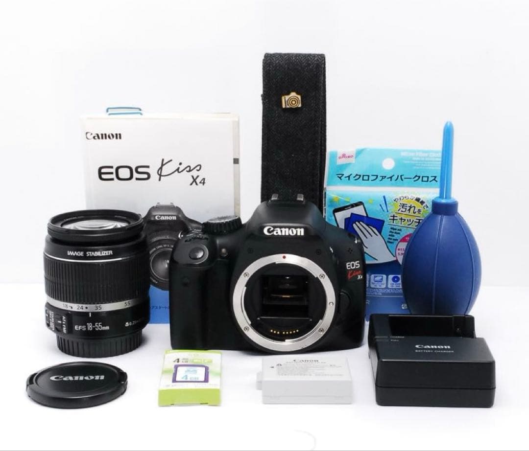 ショット数少❤️Canon kiss x4❤️手ぶれ補正レンズ✨一眼レフカメラ