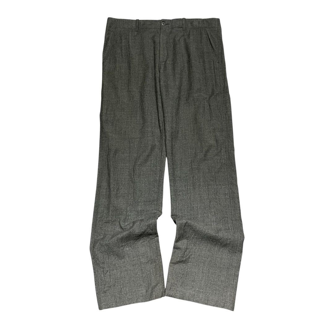 GIORGIO ARMANI ウール ドレープ ワイド スラックス