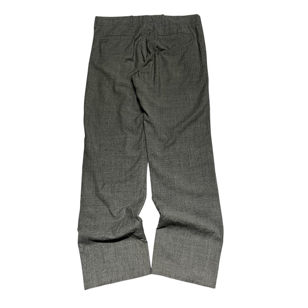 GIORGIO ARMANI ウール ドレープ ワイド スラックス