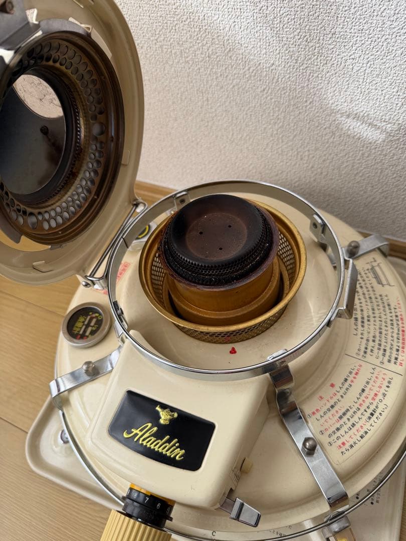 【極上品】ヴィンテージアラジン ブルーフレームヒーターカスタム　ファン付