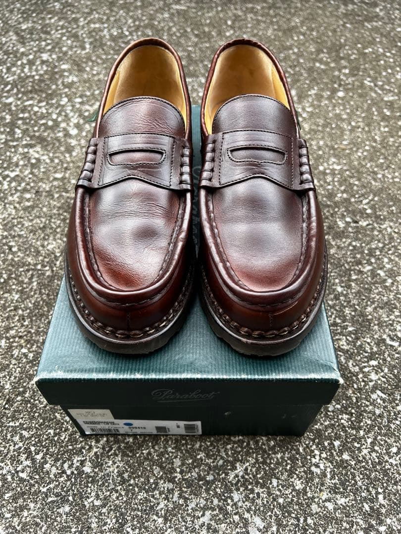 【美品・使用数回】パラブーツ　ランス　カフェ　サイズUK7(25.5cm)