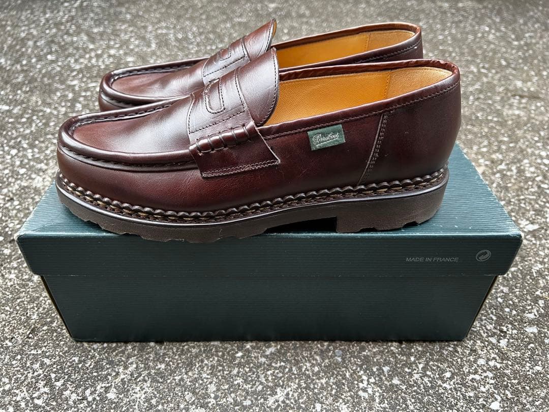 【美品・使用数回】パラブーツ　ランス　カフェ　サイズUK7(25.5cm)