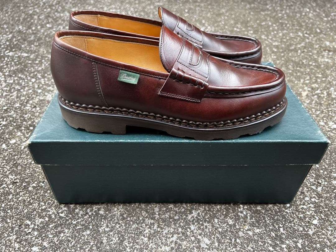 【美品・使用数回】パラブーツ　ランス　カフェ　サイズUK7(25.5cm)