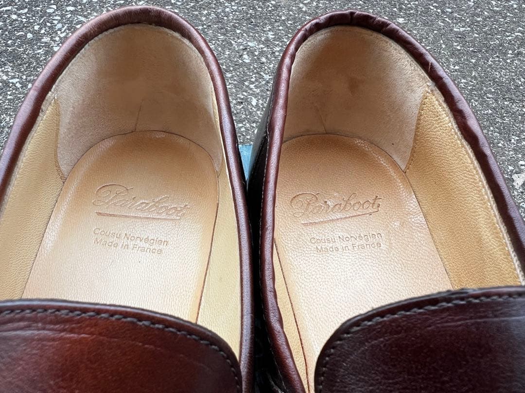 【美品・使用数回】パラブーツ　ランス　カフェ　サイズUK7(25.5cm)