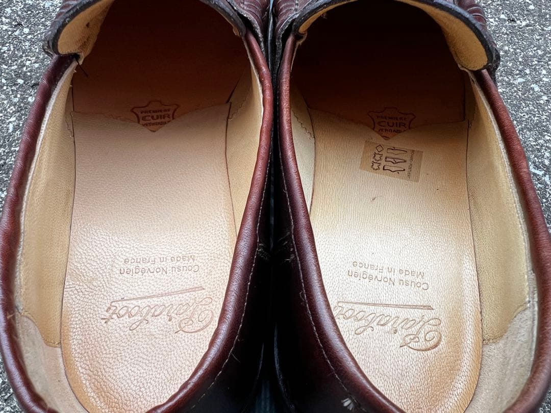 【美品・使用数回】パラブーツ　ランス　カフェ　サイズUK7(25.5cm)