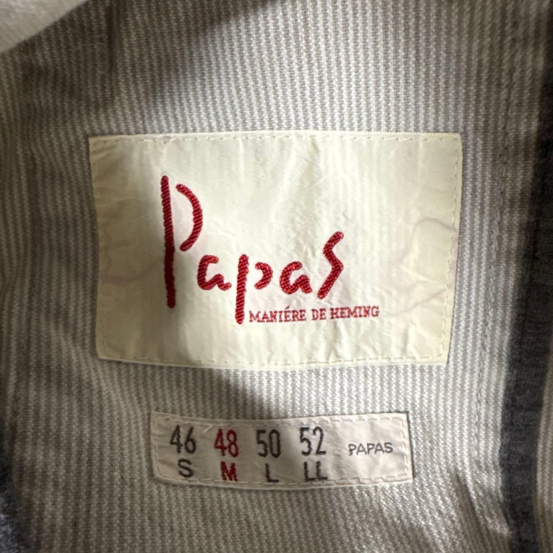 Papas vintage パパス ヴィンテージ カバーオール スチールボタン