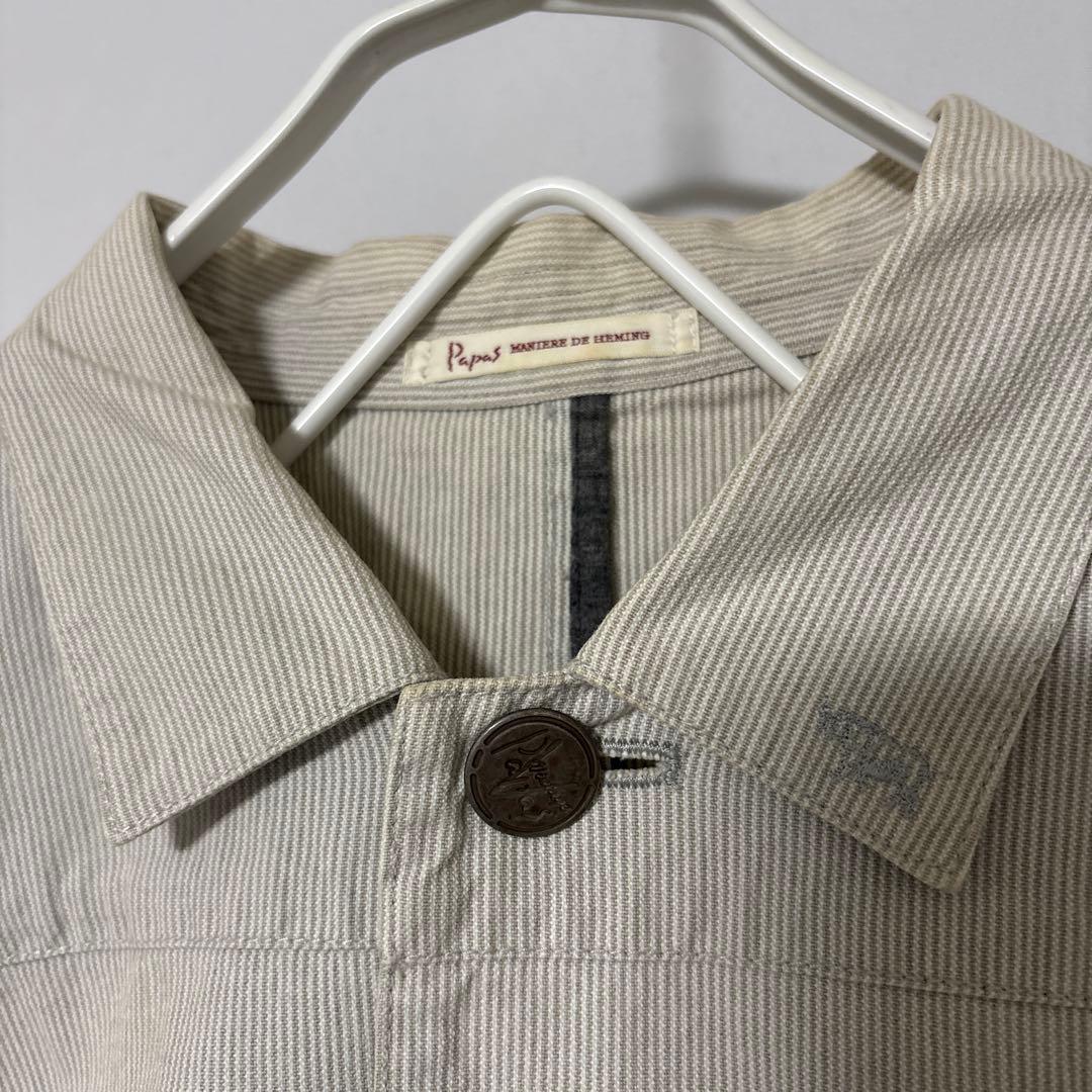 Papas vintage パパス ヴィンテージ カバーオール スチールボタン