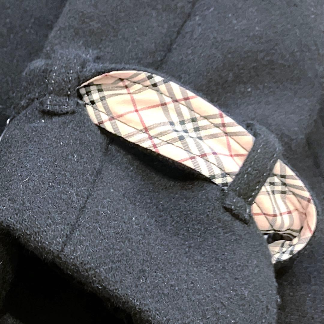 美品　バーバリープルーレーベル　アンゴラ3way ファー付コート　ブラック　38