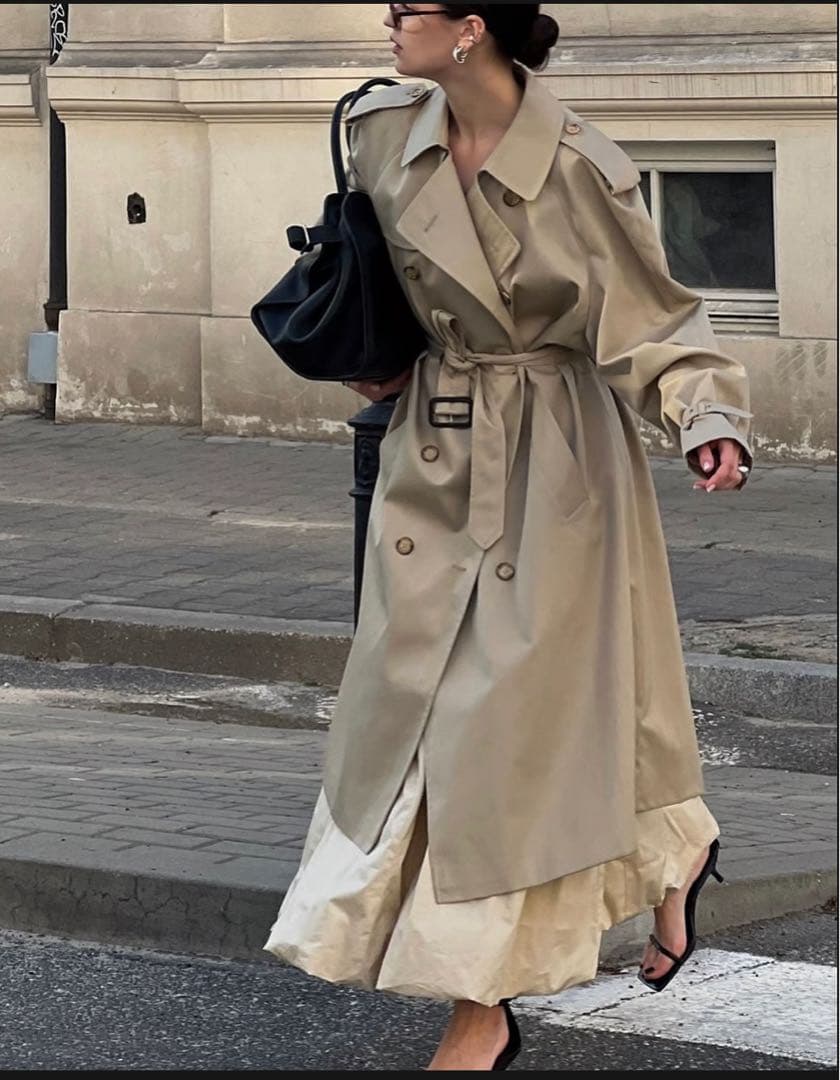 ブラックレザーハンドバッグ　 SIDE BELT BOSTON BAG