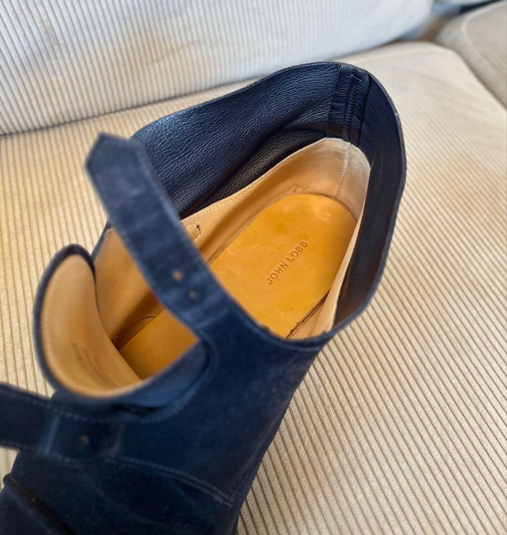 ジョンロブ William II Boots 7EE ブラックスエード MTO品