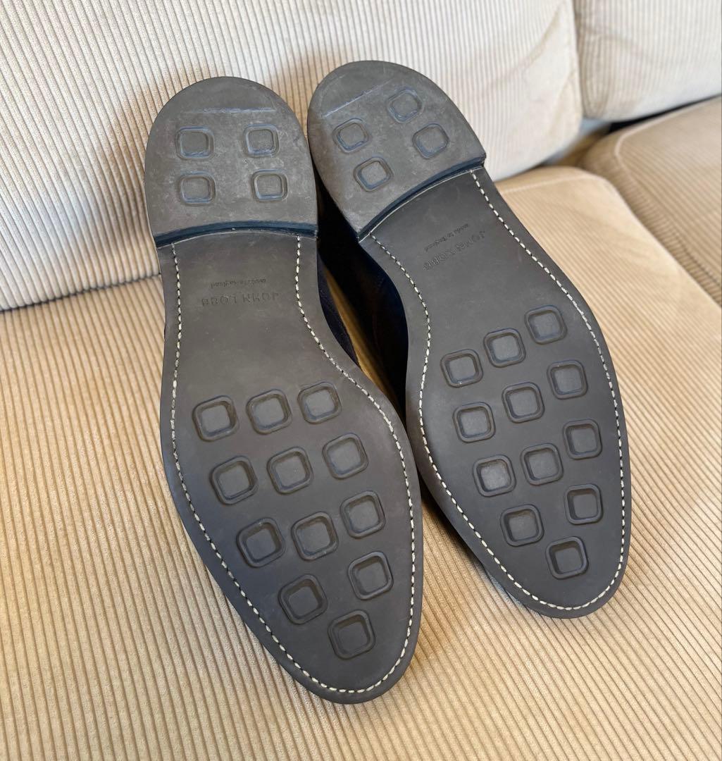 ジョンロブ William II Boots 7EE ブラックスエード MTO品