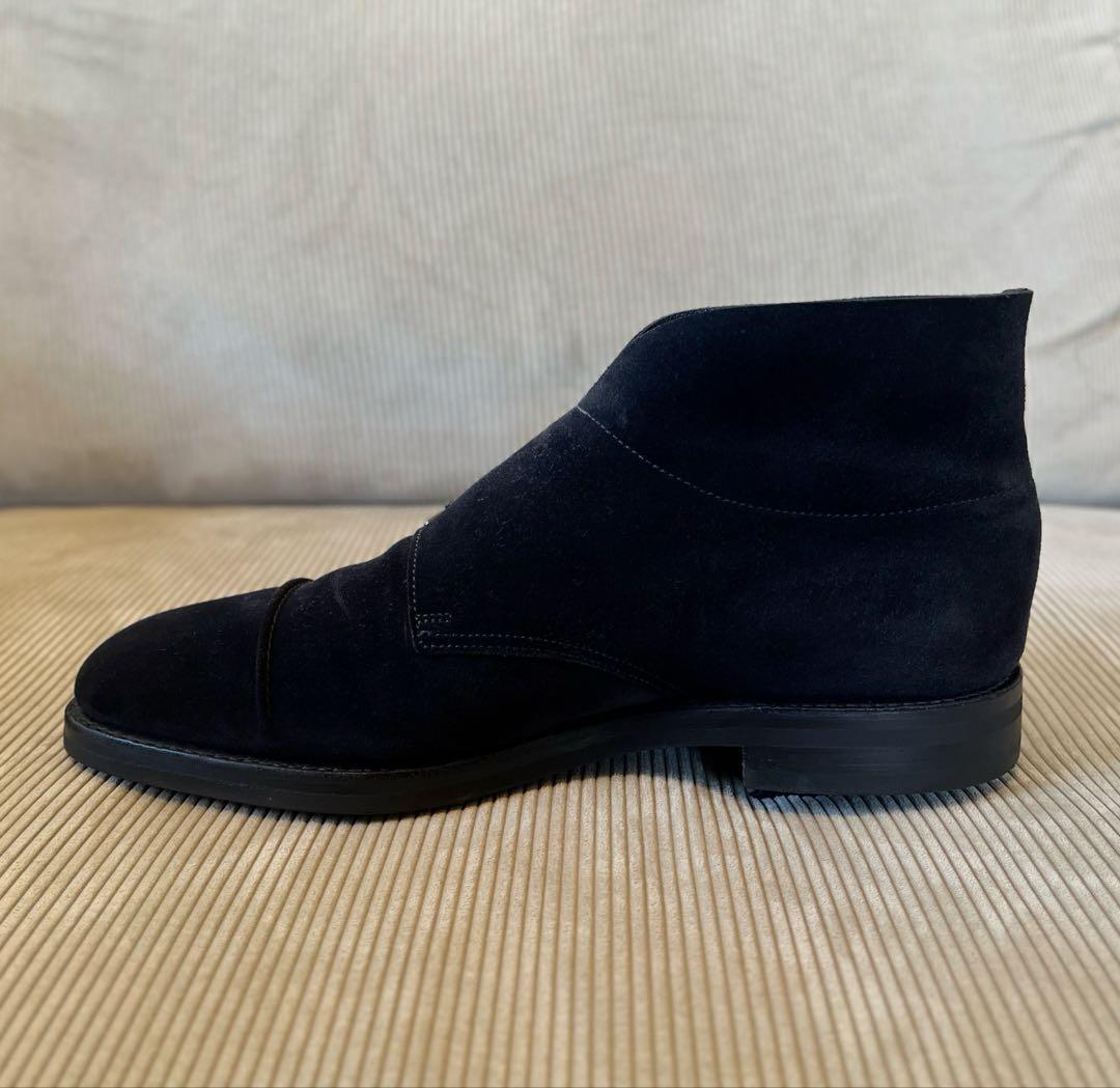 ジョンロブ William II Boots 7EE ブラックスエード MTO品