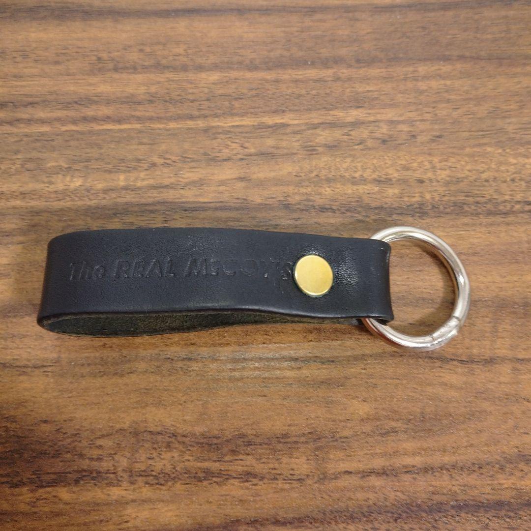 THE REAL McCOY'S 黒革キーホルダー 非売品 リアルマッコイズ