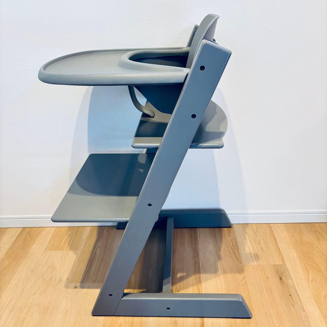 ストッケ トリップトラップ グレー ベビーチェア ベビーセット＋トレイ