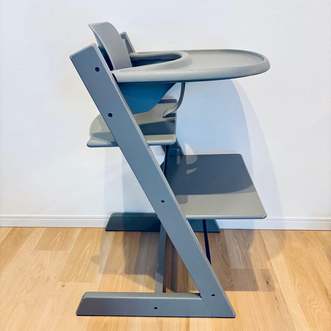 ストッケ トリップトラップ グレー ベビーチェア ベビーセット＋トレイ