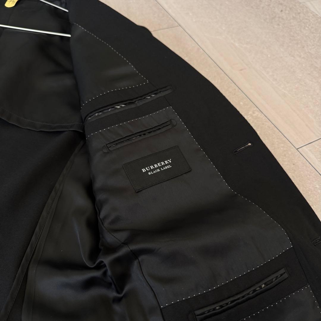 新品未使用◆BURBERRYバーバリー ブラックレーベルスーツ上下ブラック黒40