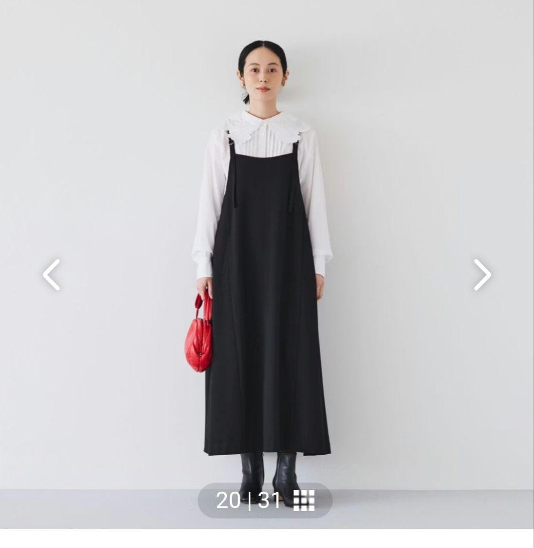 北欧暮らしの道具店　サロペットスカート　ブラックM