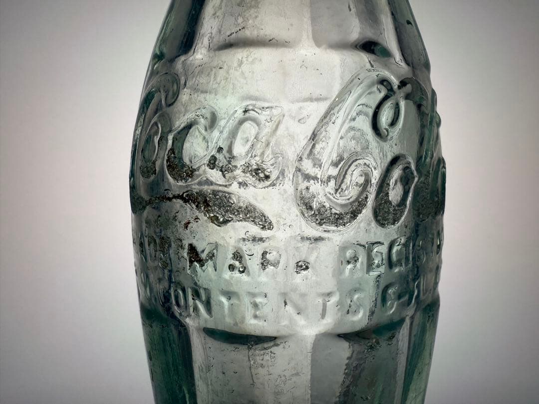 C2 1920年代　コカコーラ コンツァーボトル ライトグリーン 瓶