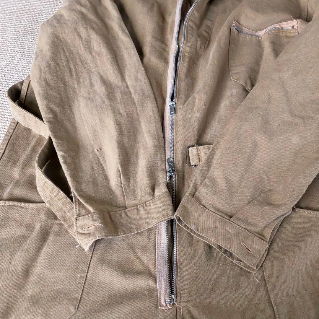 ユーロヴィンテージ ジャンプスーツ つなぎ 70s PRENTICE ジッパー