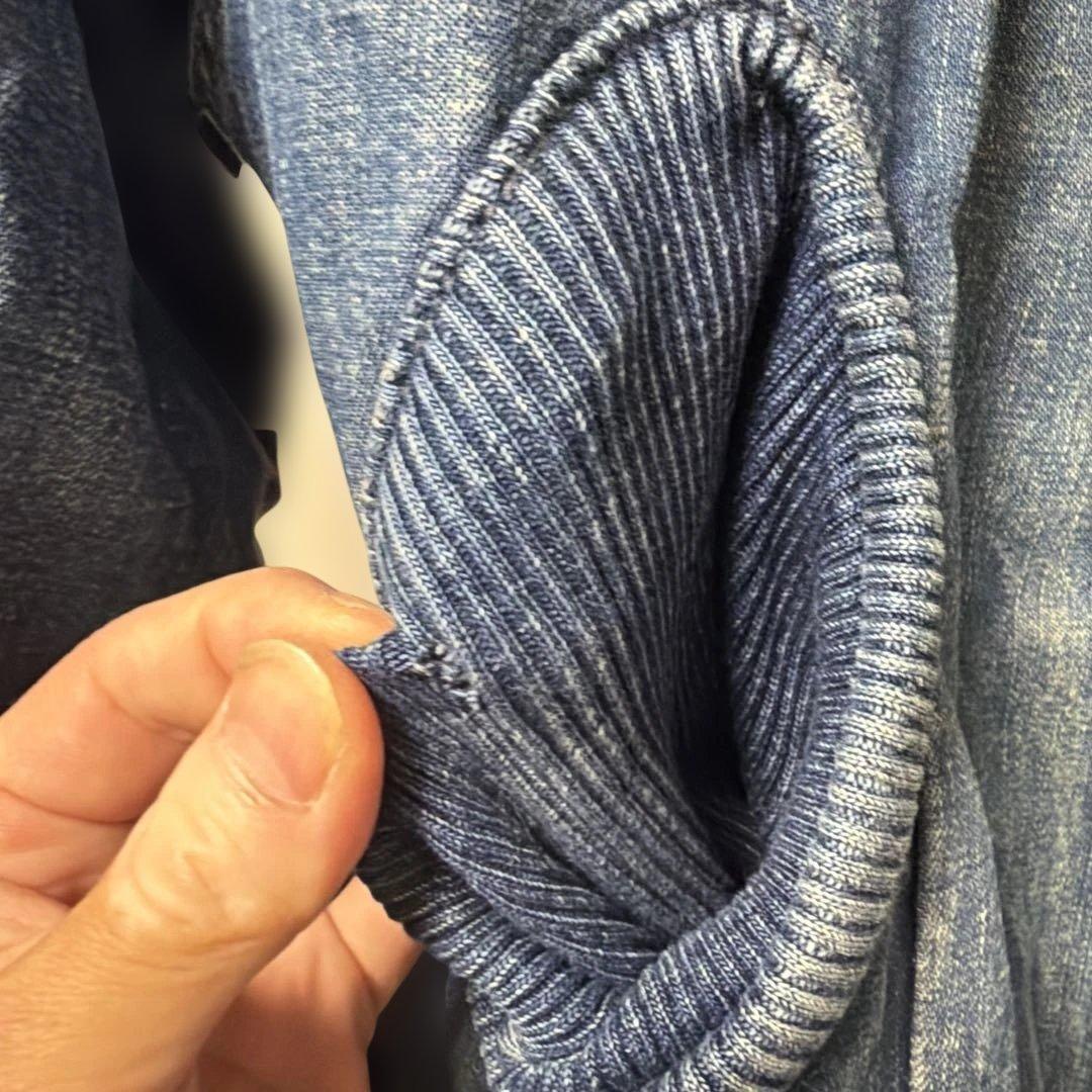 BLUE/BLUE デニム裏ボア珍形カバーオール ジャケット