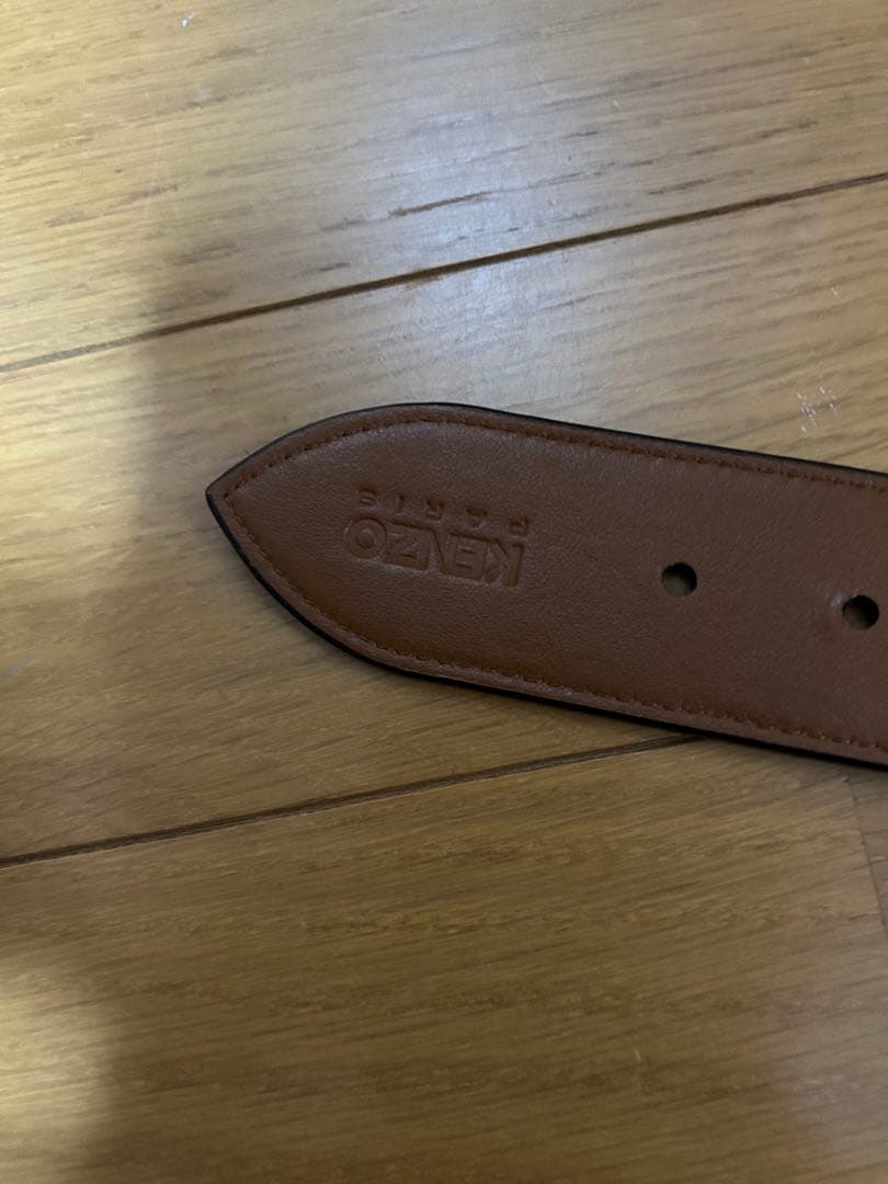 KENZO Boke Flower ワイド リバーシブル レザーベルト