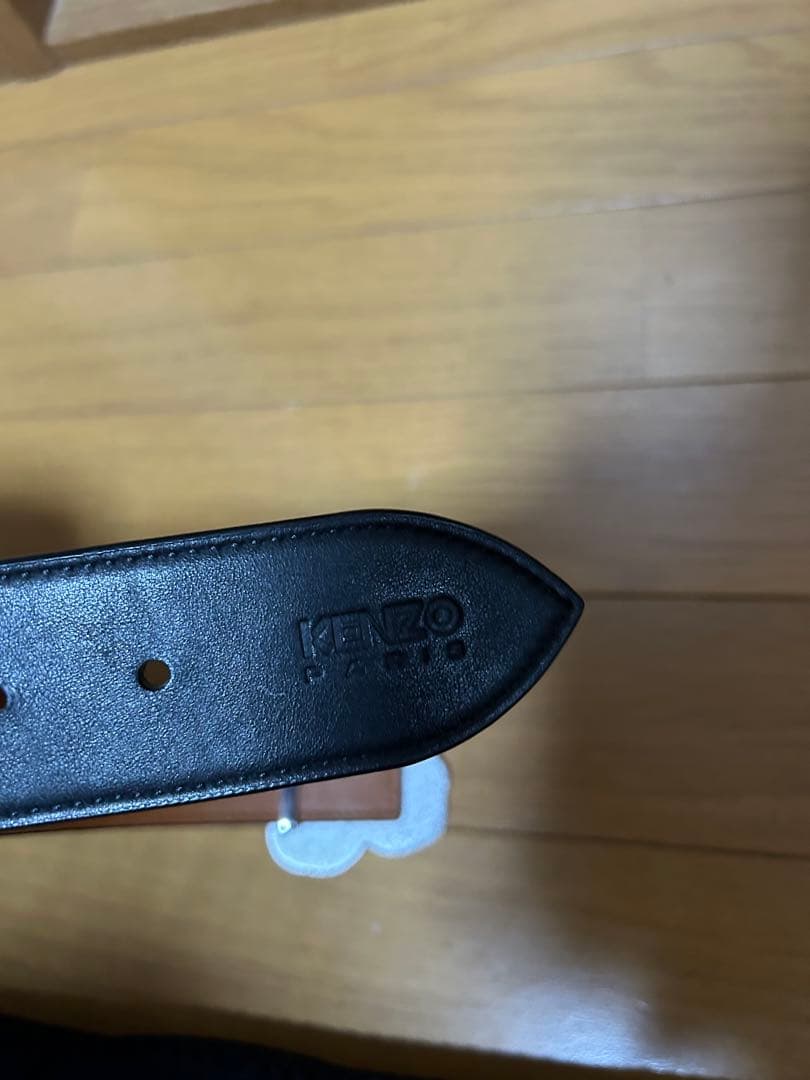 KENZO Boke Flower ワイド リバーシブル レザーベルト