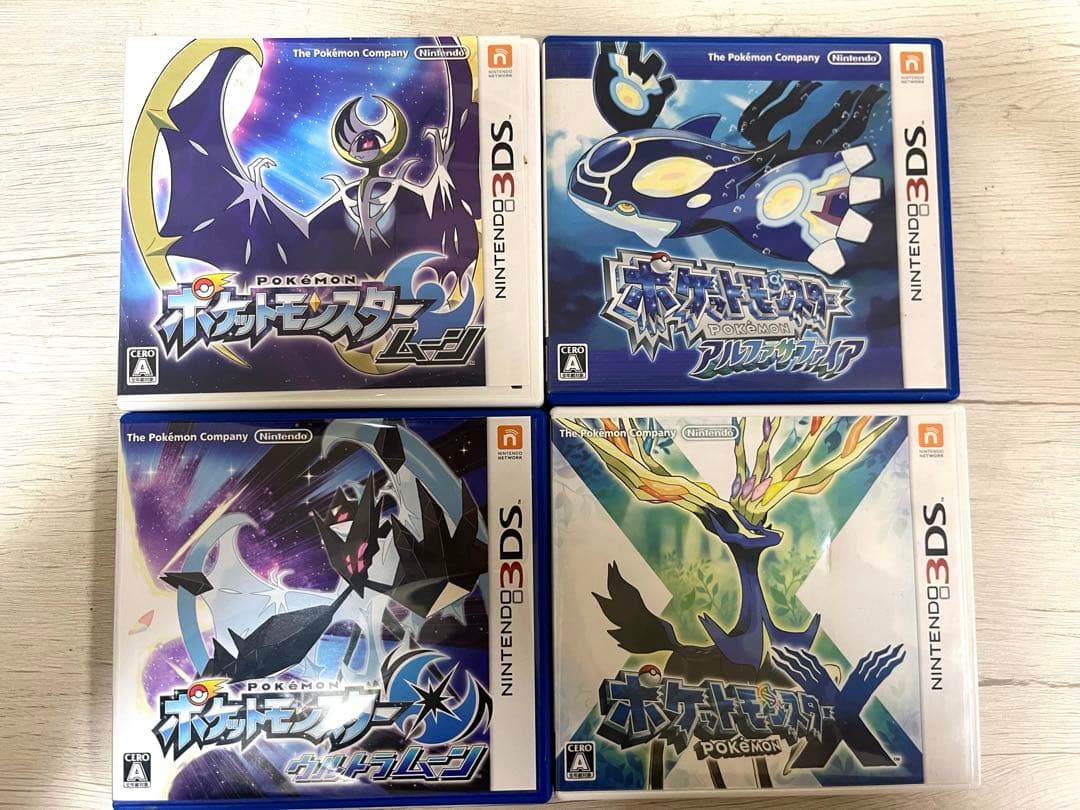 ポケットモンスター ムーン・ウルトラムーン・X・アルファサファイア 4本セット