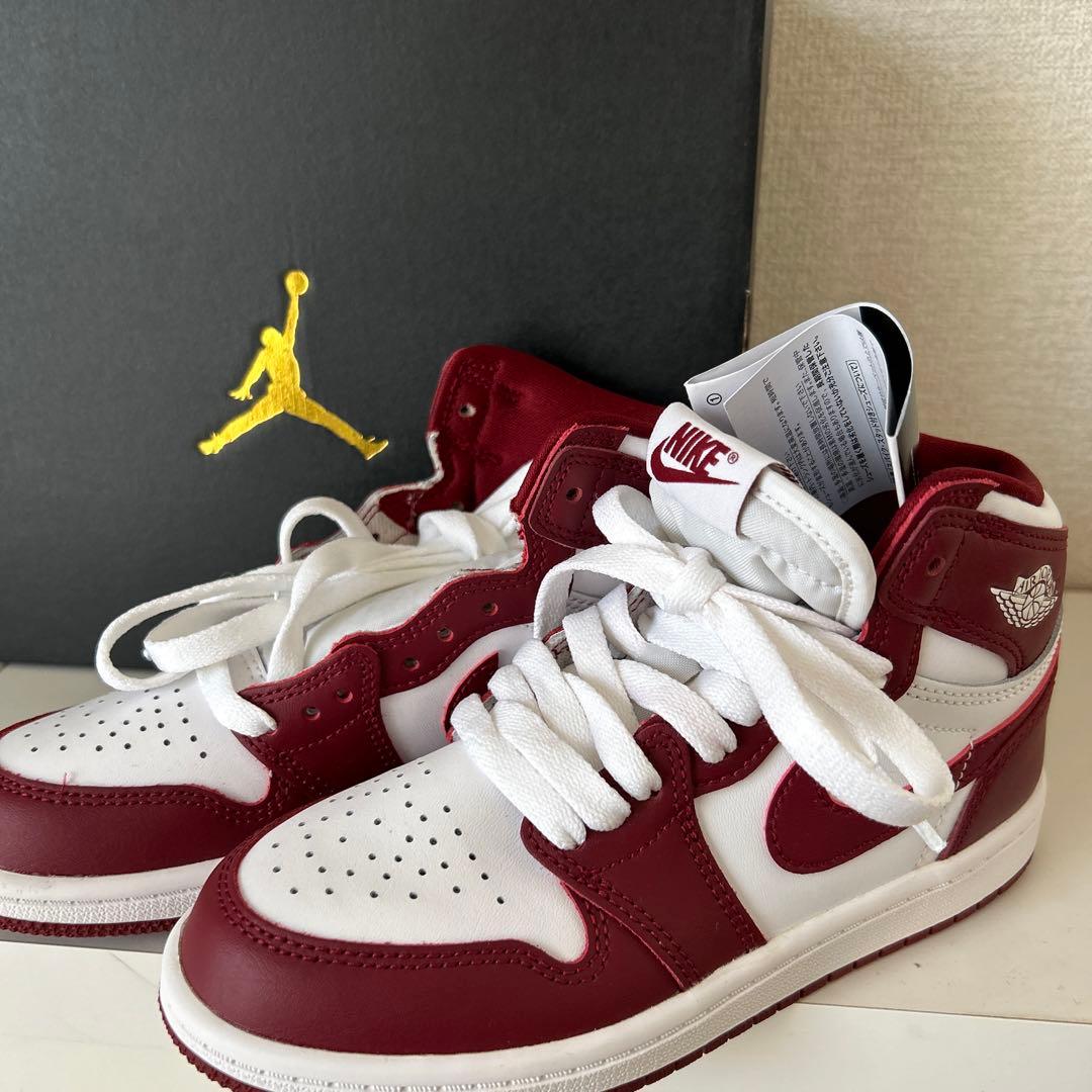 Nike Air Jordan 1 レトロ HIGH OG PS赤/白20cm