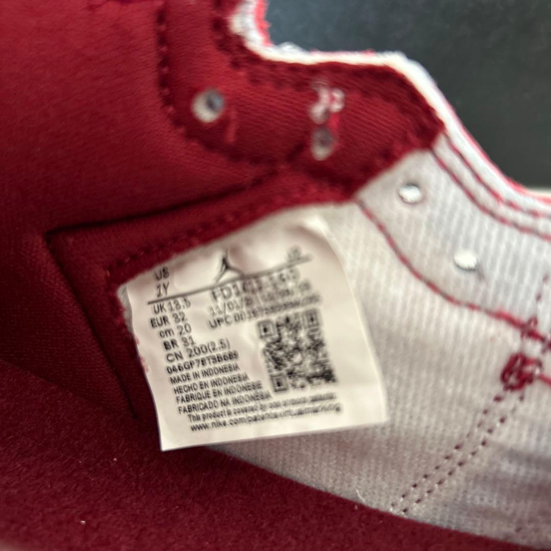 Nike Air Jordan 1 レトロ HIGH OG PS赤/白20cm