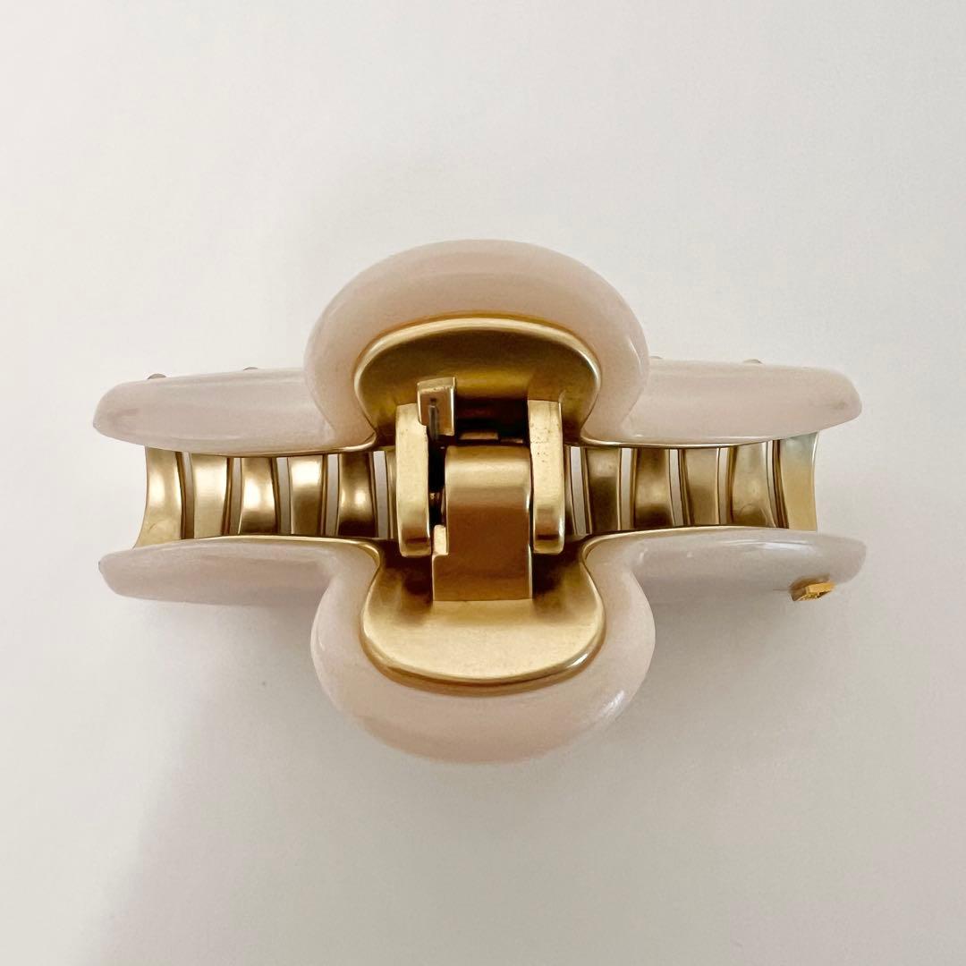 アレクサンドルドゥパリ 【VENDOME】M クリップ ベージュ ヘアクリップ