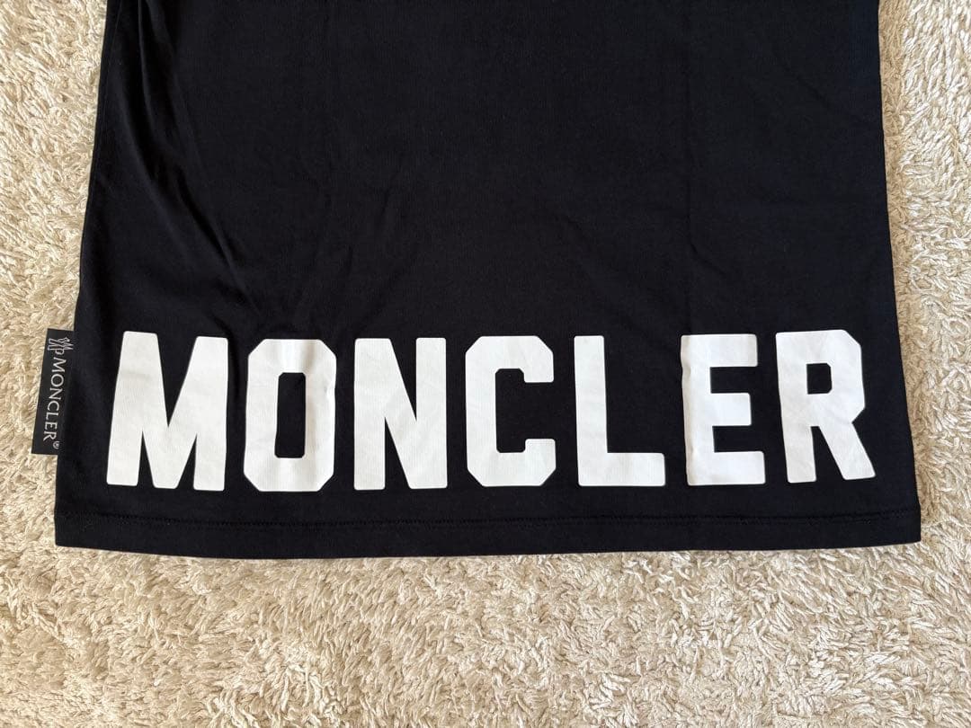 《美品》MONCLER モンクレール　Tシャツ　ロゴT レディース　ブラック