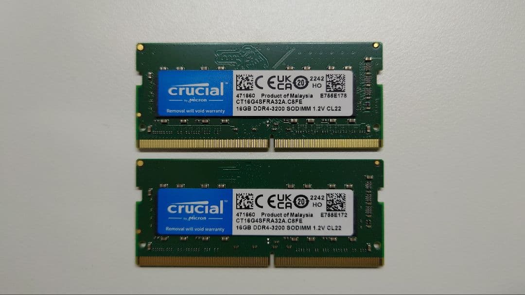 Crucial DDR4-3200 SO-DIMM 16GB×2