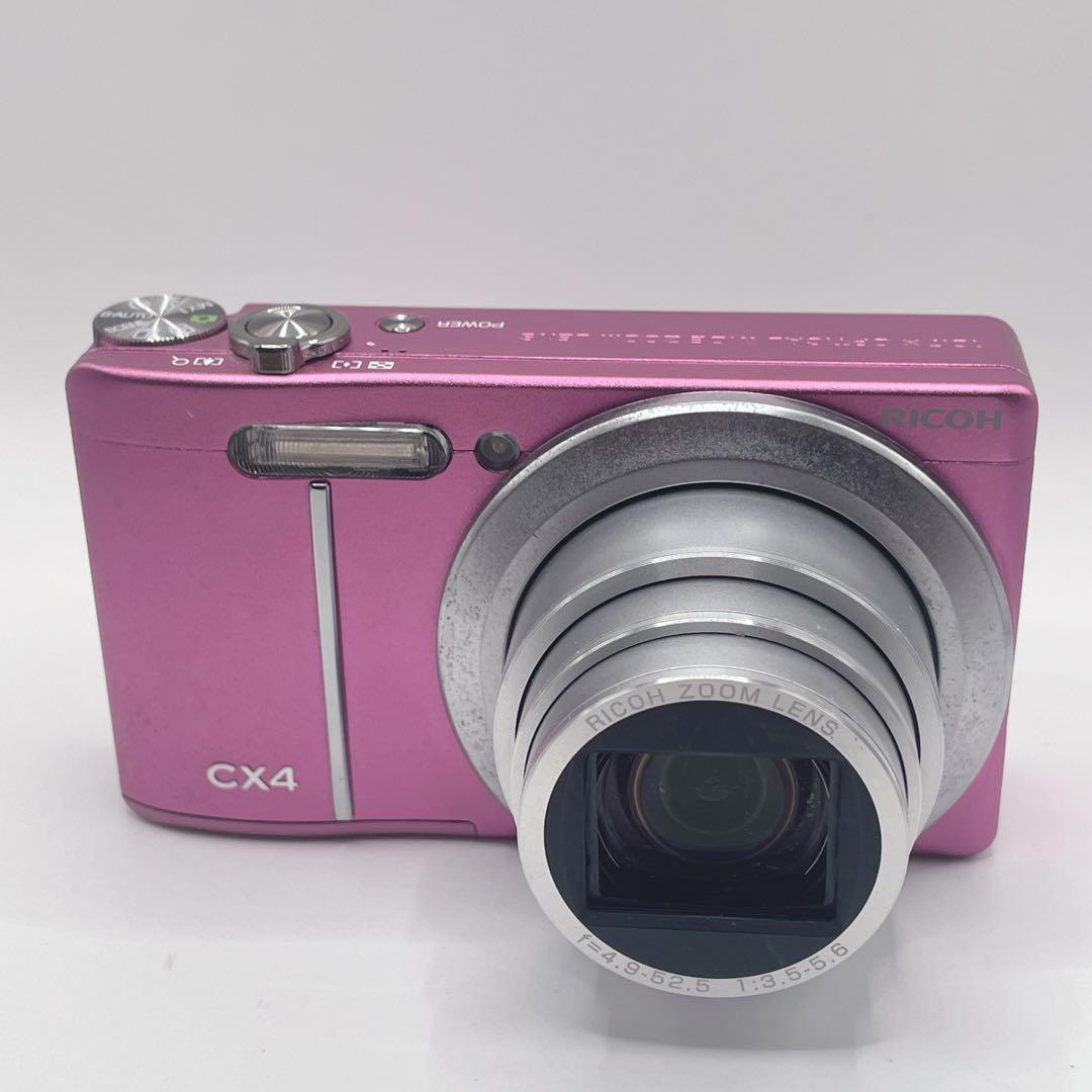 動作品✨RICOH CX4 ピンクバッテリー付き