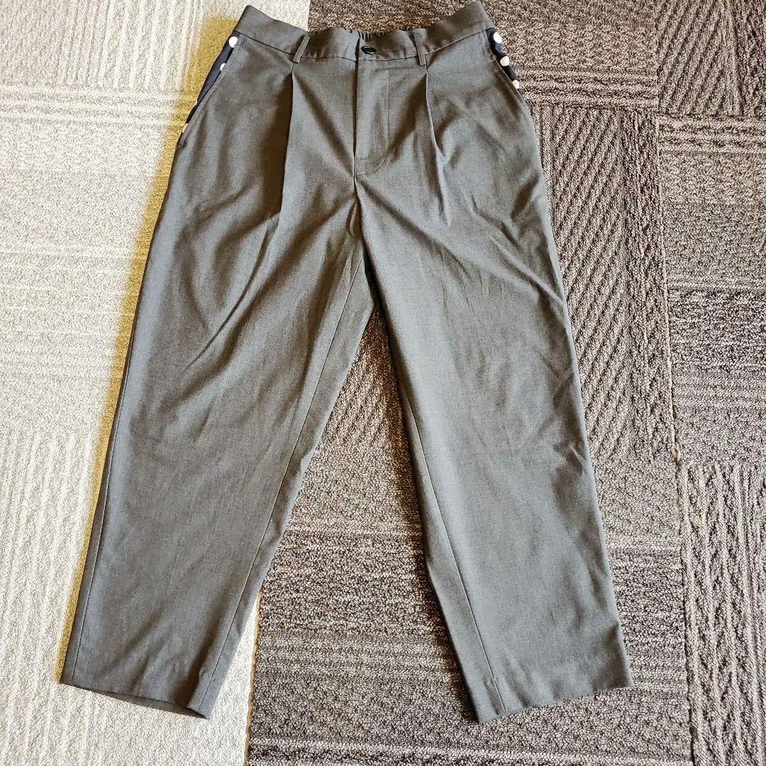 最終値引 値引不可 19so グレー テーパード スラックス l 完売