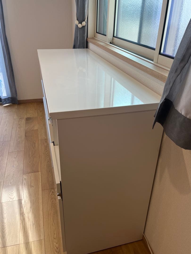 (美品)ニトリキッチンカウンター(レジューム 150QL-R WH)