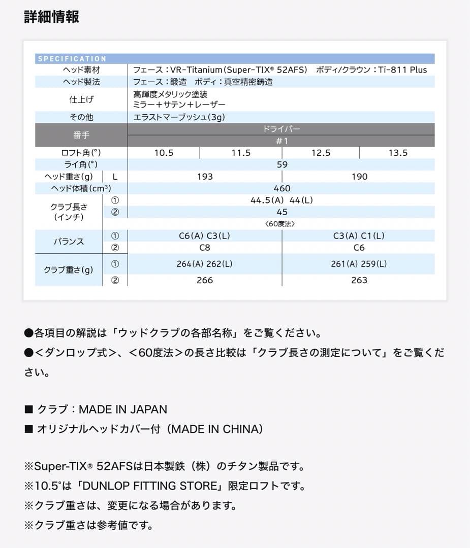 ゼクシオ14レディスドライバー　【新品未使用】