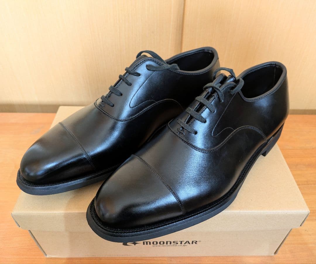 三陽山長 「友二郎」 防水 UK9.5 ブラック ストレートチップ