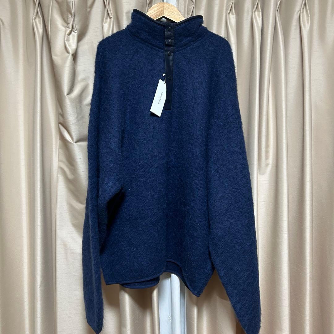 新品nanamica Pullover Mohair Sweater NAVY